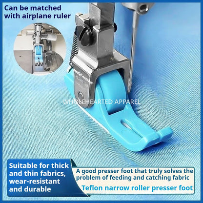 1159★  New product 2025 New flat car Teflon narrow roller presser foot Plastic roller presser foot Thin material Universal anti-eating cloth★