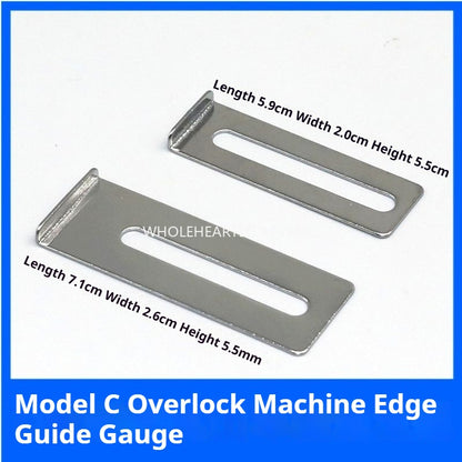 1122★ Machine à coudre interlock, accessoires polyvalents pour voitures, encolures tricotées, poignets, bords étroits, dispositif d'ourlet frisé, frisé et apprêté ★