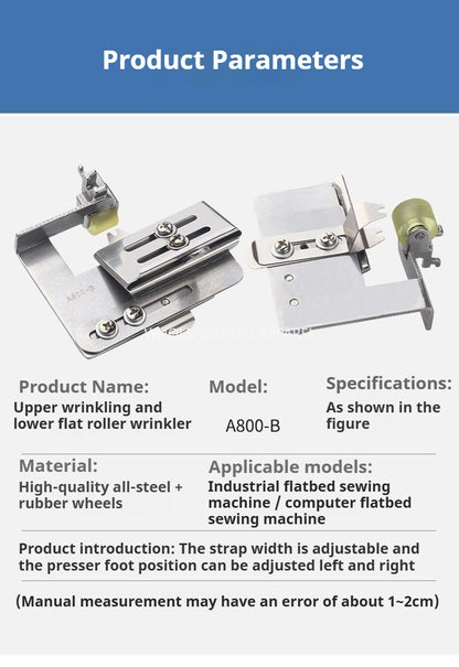 1550★  Sewing machine accessories flat car wrinkled pressing foot up and down flat skirt lace wrinkled up and down flat pressing foot wrinkled cloth★