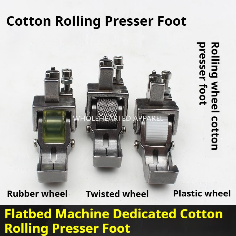 1314★  Flat car ship-type roller presser foot, thick material stepping on cotton quilting cotton presser foot, special cotton clothes quilt wheel presser foot★