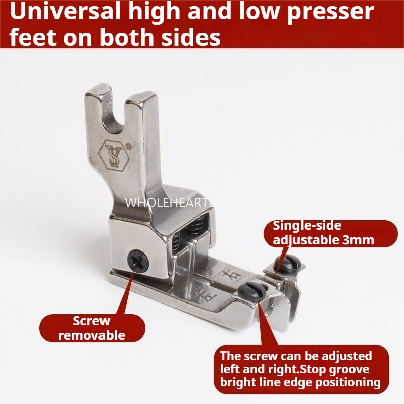 1060★  Computer flat car universal new adjustable left and right high and low stops, presser foot rib positioning, multi-purpose pressing thread sewing★