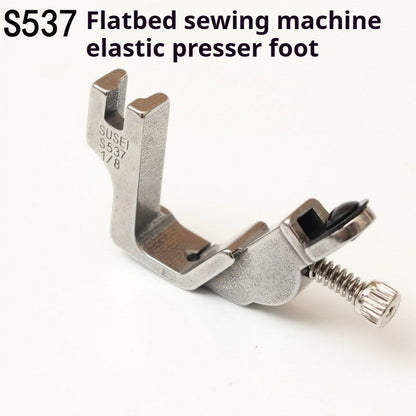 1226★  Flat car all-steel S537 rubber band presser foot, flat car elastic band presser foot, pull loose rubber band presser foot, sewing accessories★