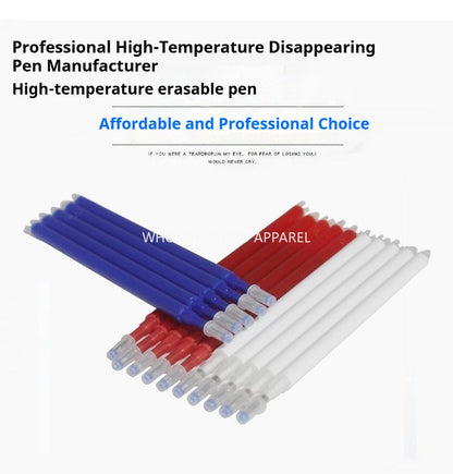 1298★  Factory direct sales high temperature disappearance pen thick rod, clothing leather special point pen, disappearance refill fabric heat elimination pen★