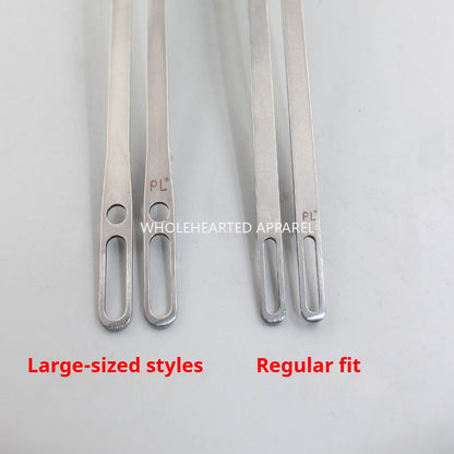 1038★ Outil d'enfilage de corde à double extrémité, aiguille à enfiler à double extrémité, fermeture élastique pour vêtements, ceinture de chapeau, accessoires pour machines à coudre industrielles★