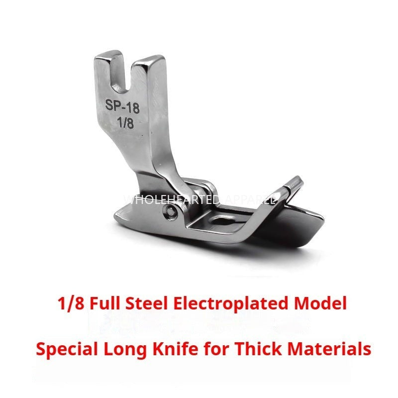 1153★ Prensatelas SP-18 totalmente de acero galvanizado con bloque, prensatelas de tope, cuchilla larga especial con cuchilla para material grueso de mezclilla, marca genuina★