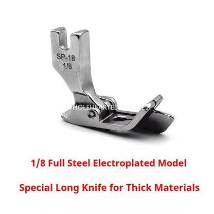 1153★ Prensatelas SP-18 totalmente de acero galvanizado con bloque, prensatelas de tope, cuchilla larga especial con cuchilla para material grueso de mezclilla, marca genuina★