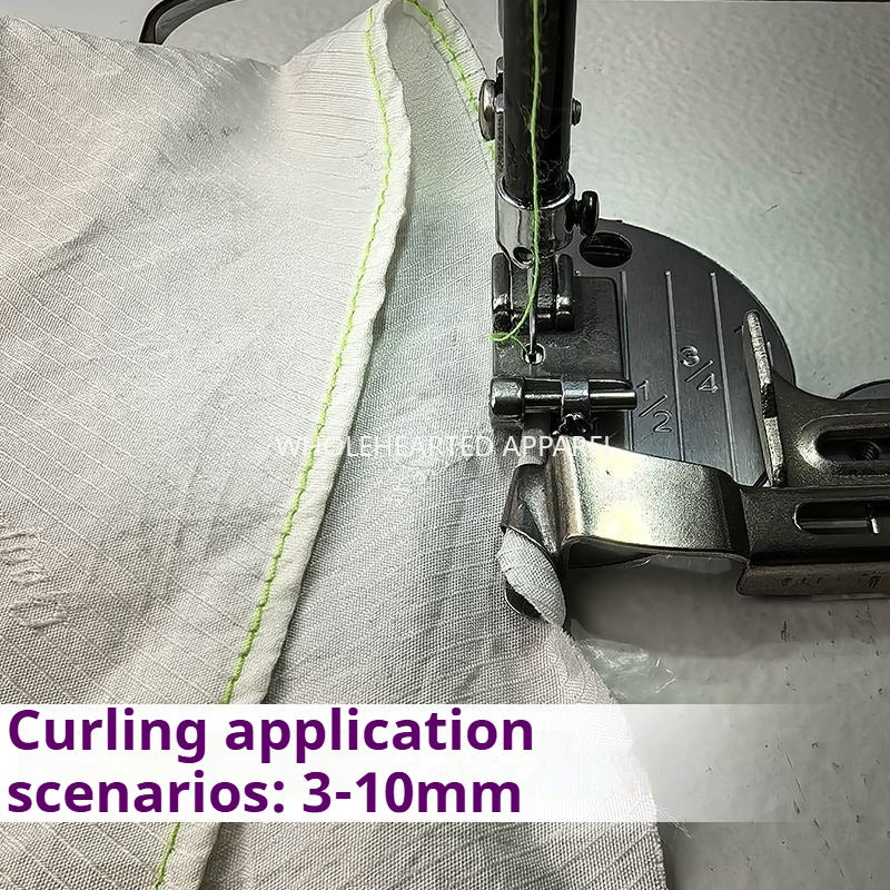 1072★  New F99B narrow upper and rear collar presser foot crimping hemming multifunctional presser foot thin and thick universal sewing machine accessories★