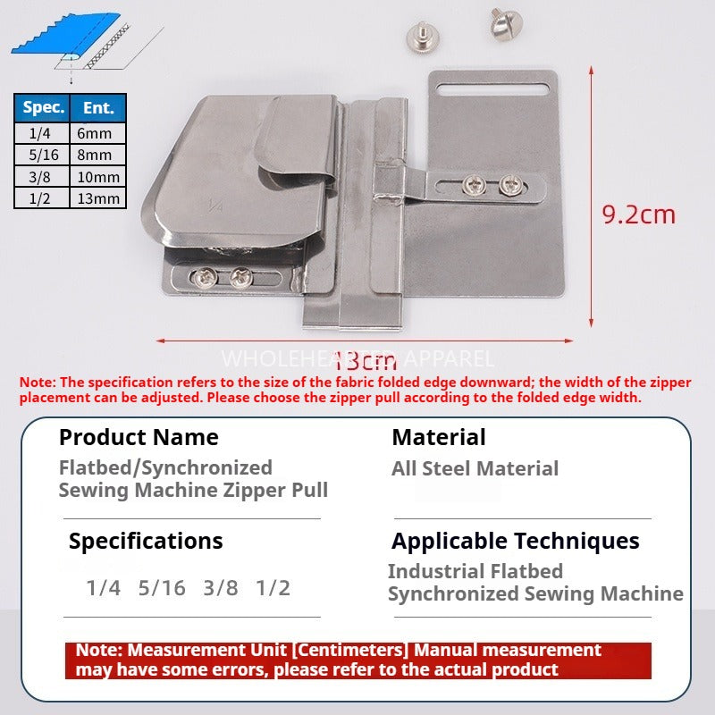 1075★ Chariot synchrone, chariot plat, fermeture éclair, tirette d'ourlet, accessoires de machine à coudre★