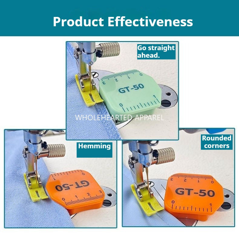 1598★  [Accurate rib] New flat car plastic magnet sizing fabric anti-roll rib with scale multi-function locator sewing machine accessories★