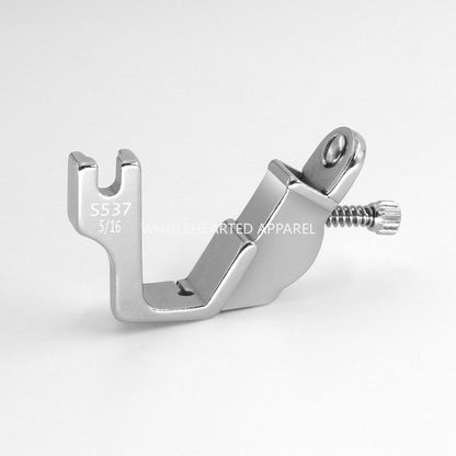 1405★ Prensatelas de banda elástica de acero para automóvil plano S537, prensatelas de banda elástica, accesorios para máquina de coser, prensatelas con correa para el hombro, pliegue elástico★