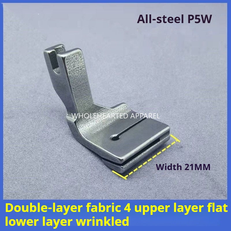 1125★  Sewing machine shrink and fold patchwork presser foot computer flat car wrinkle pumping wrinkle pleated P5W two-layer seam upper flat and lower wrinkle★