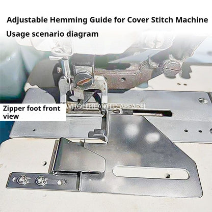 1490★  Car three-needle five-wire hem pulling cylinder Band sewing machine Car double-needle car hem regulation adjustable hemming cylinder 205★