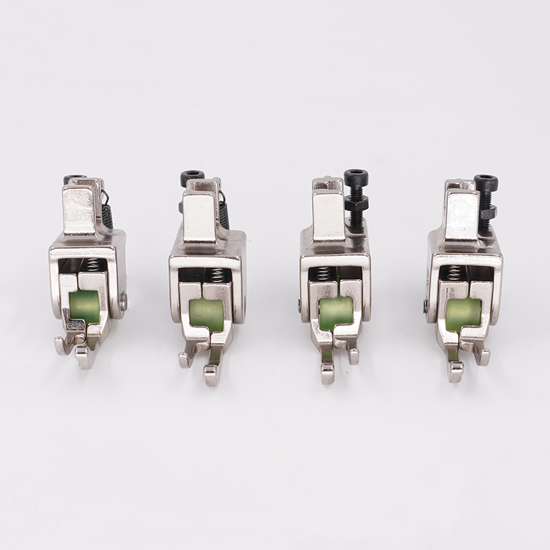 1658★  New boutique narrow high and low roller presser foot leather curtain down jacket thick and thin universal presser foot sewing machine accessories★