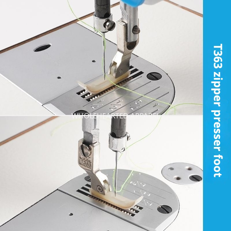 1479★ Prensatelas de plástico Smart foot T363 para coche plano industrial, para ordenador, para coche plano, de uso general, de teflón, de goma, blanco★