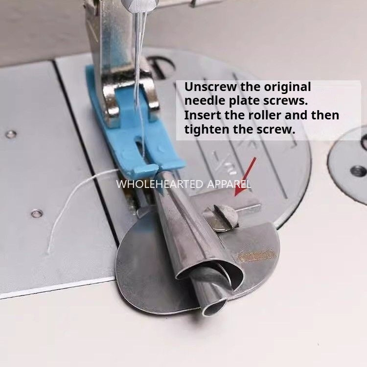 1074★Machine à coudre vintage domestique, table à plat universelle pour ordinateur, machine à ourlet roulé en spirale pour serviettes faites à la main, tube de traction pour ourlet roulé★