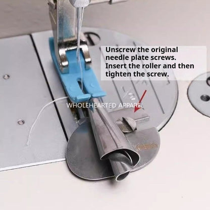 1074★Machine à coudre vintage domestique, table à plat universelle pour ordinateur, machine à ourlet roulé en spirale pour serviettes faites à la main, tube de traction pour ourlet roulé★