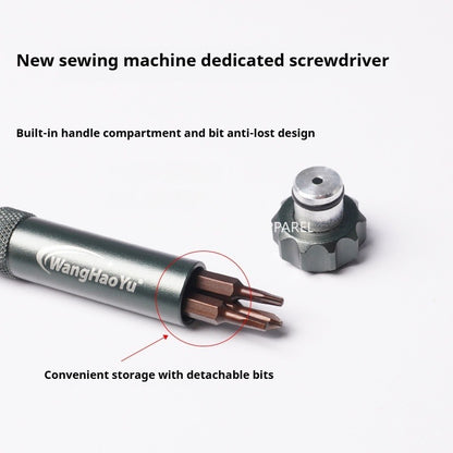 1544★  Electronic wire clamp special multi-functional aluminum alloy screwdriver finishing S2 machine repair tool sewing machine accessories★