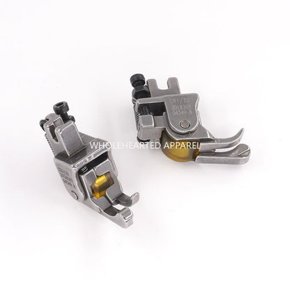 1477★ Nuevo prensatelas de alta y baja presión con rodillo para coche plano, línea de presión, cuero acolchado de algodón, material grueso, material fino, prensatelas de rueda ajustable★