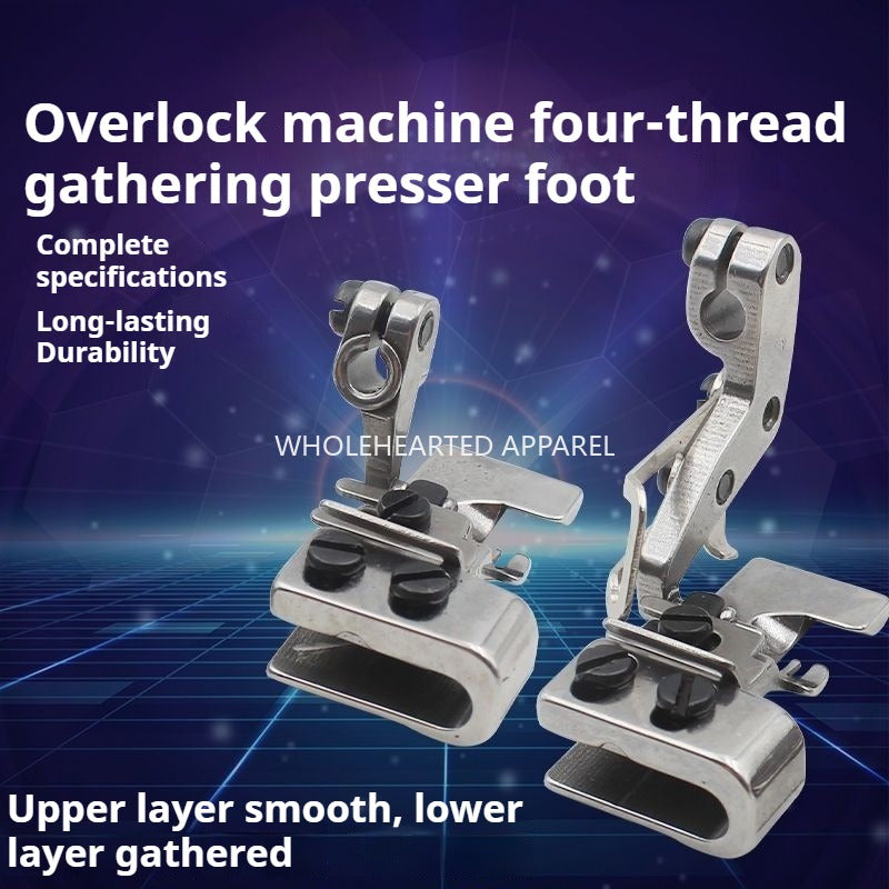1541★  Discounted wrinkle presser foot, four-wire and five-wire edge locking machine, discounted wrinkle presser foot, double-layer sewing machine accessories★