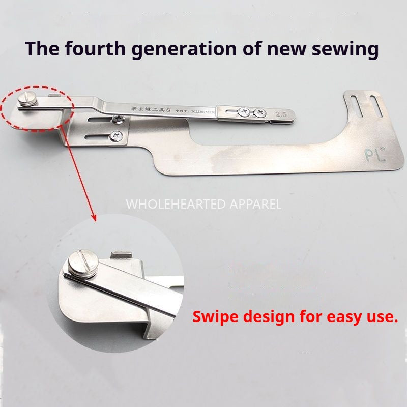 1019★  Flat car come and go sewing fourth generation WHOLEHEARTED new overseam sleeve sewing special press placket collar waist tool★