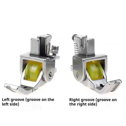 1594★  Flat car new with groove inlay rope roller presser foot pull rope bag rope wheel presser foot P69 new curtain inlay tool★