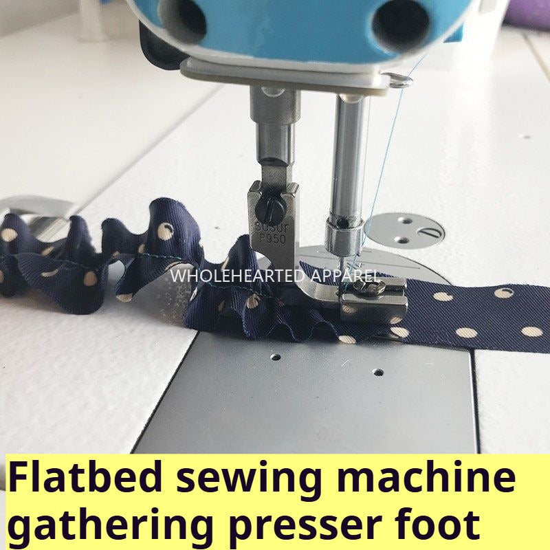 1126★  Industrial sewing machine computer flat car folding presser foot P950 pumping wrinkle presser foot wrinkling, shrinking, wrinkling all steel★