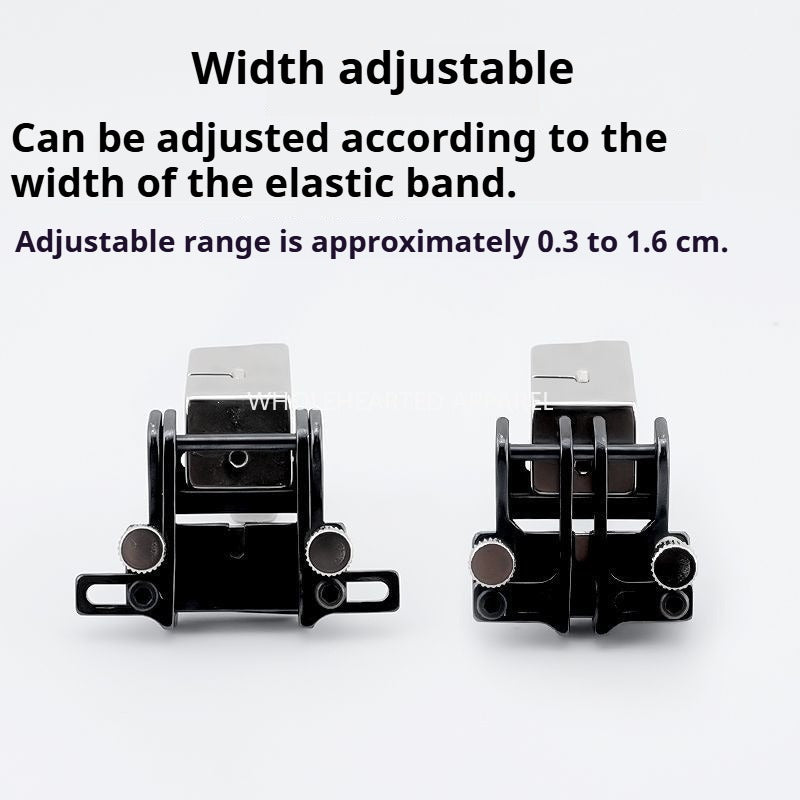 1610★  Upgraded flat car adjustable F537 rubber band presser foot electroplating elastic strap on all steel shoulder strap rubber band adjustable width★