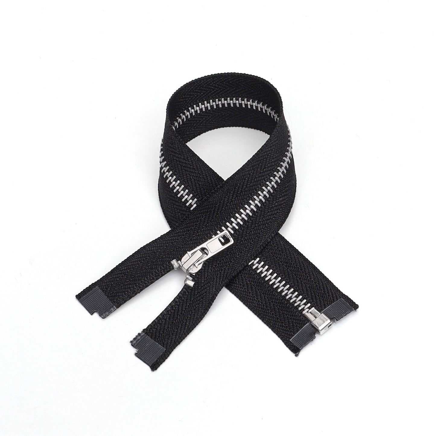 3095  Zipper No. 3 platinum metal open tail automatic head silver multi-colored cloth edge optional clothing jacket zipper