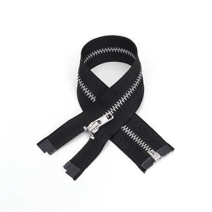 3095  Zipper No. 3 platinum metal open tail automatic head silver multi-colored cloth edge optional clothing jacket zipper