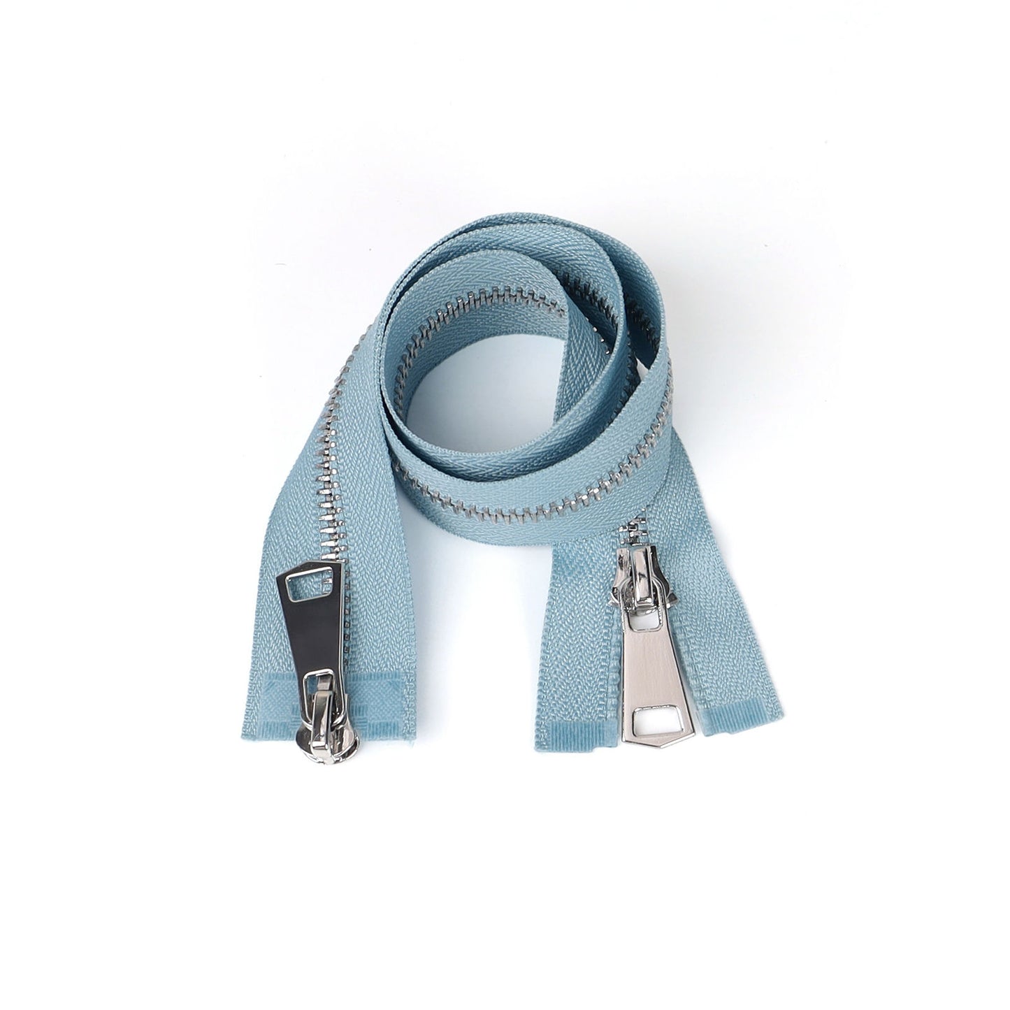 3112  Zipper No. 5 platinum pull up and down No. 8 piece double open silver tooth hanging plated zipper head jacket trench coat sweater universal for all kinds of clothing