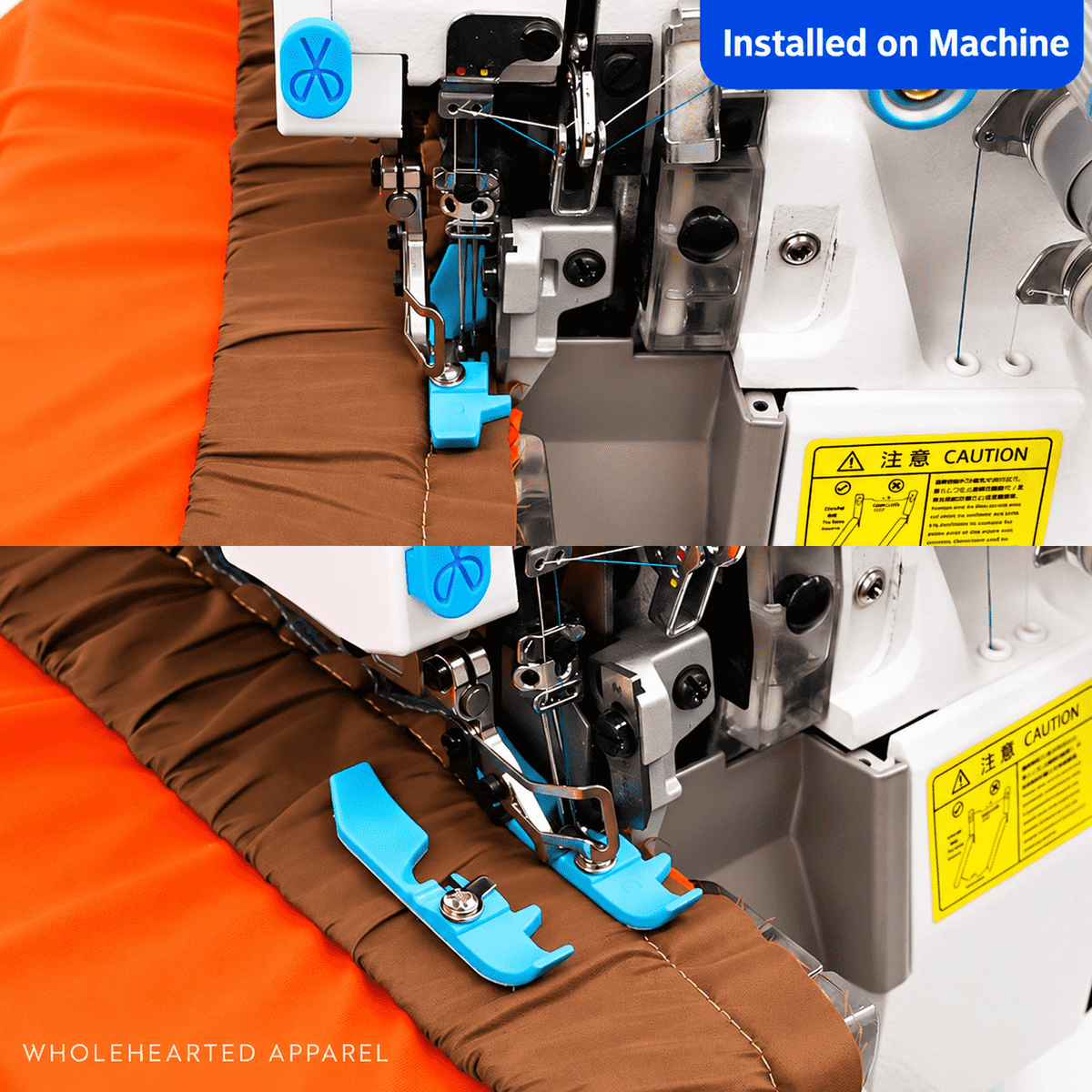 1928★ PTFE Narrow Presser Foot Sole for Four-Thread Overlock Machines, Double-Layer Thickened Smooth Wear-Resistant Sewing Accessory.