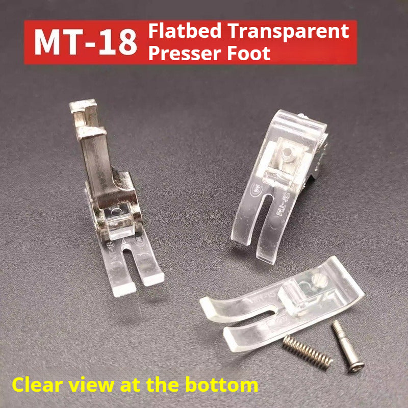 1880★ Prensatelas de Plástico Transparente MT-18 para Máquinas de Coser Industriales Computarizadas★