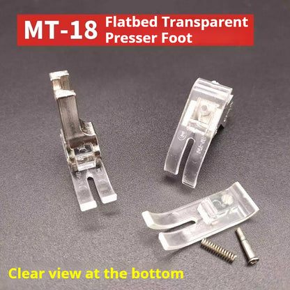 1880★ Prensatelas de Plástico Transparente MT-18 para Máquinas de Coser Industriales Computarizadas★