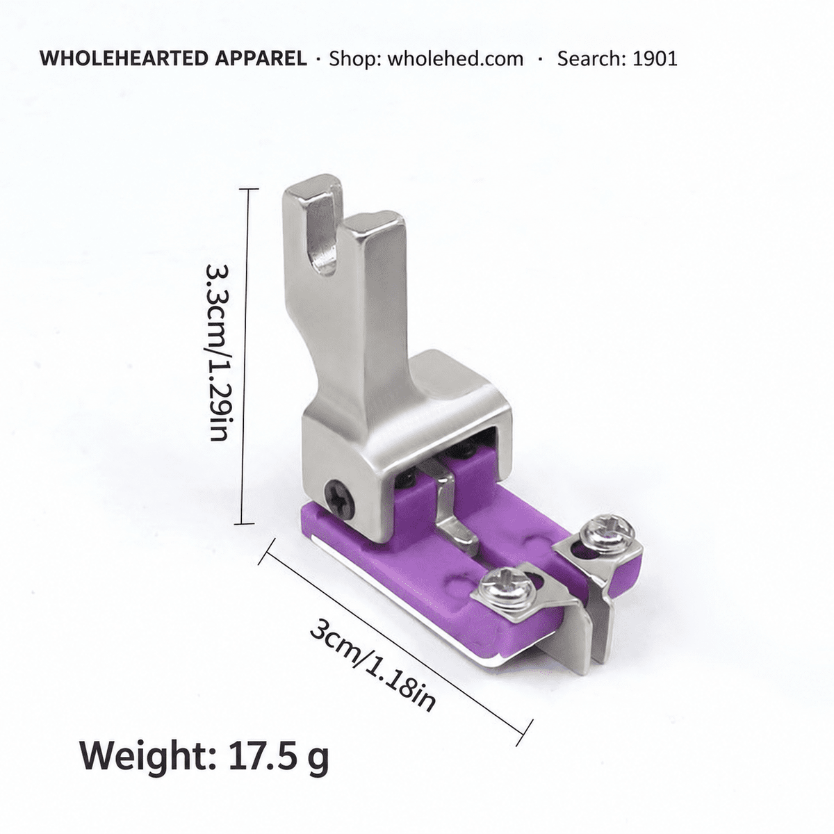 1901★ Adjustable Left/Right Teflon High-Low Presser Foot with Edge Guide for Topstitching