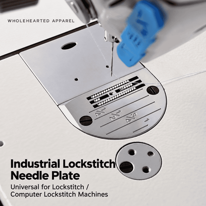 1112★ Placca ago per macchina da cucire piana computerizzata, set di griffe a dente di piccione dorato tedesco, placca ago per materiali sottili, placca ago per materiali spessi, accessori convenzionali per macchine da cucire.