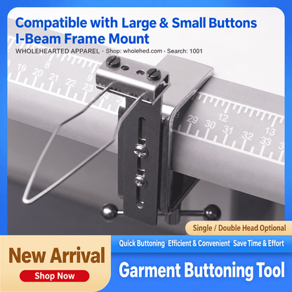 1001★ I-Beam Clamp Buttoning Tool for Garment Production.