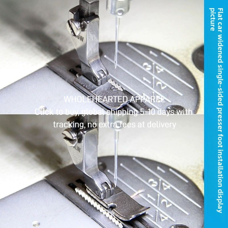 1503★  Flat car left and right unilateral presser foot All-steel unilateral presser foot sewing machine accessories P36LW P36W baseplate widened 10mm