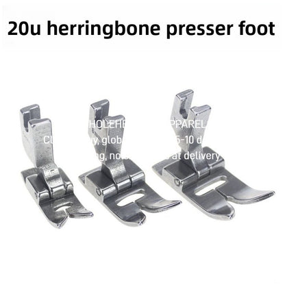 1590★  20U herringbone car presser foot herringbone car open line 8MM5MM12MM herringbone car presser foot tortuous seam presser foot