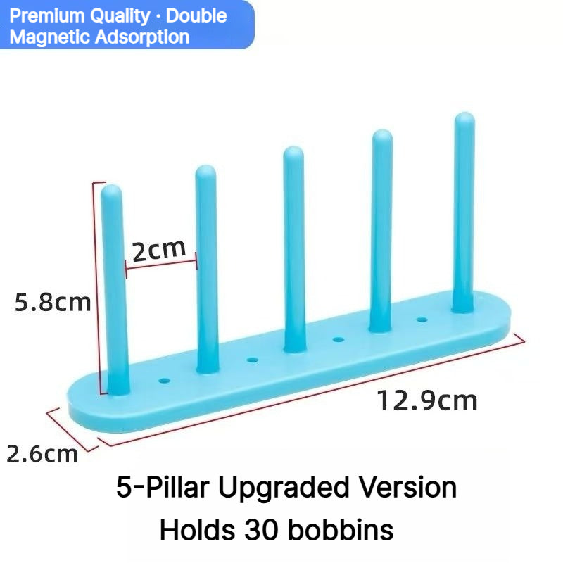 1010★V2 |  Magnetic Bobbin Holder Rack for Sewing Machines, No Installation Required.