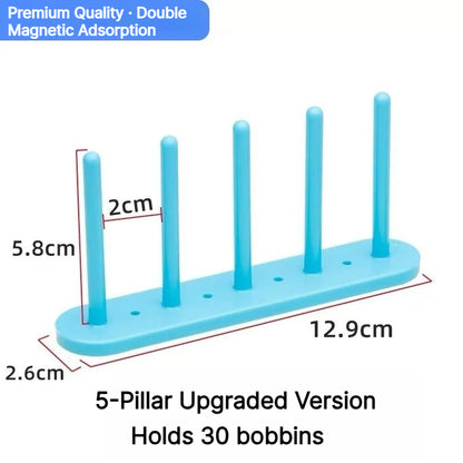 1010★V2 |  Magnetic Bobbin Holder Rack for Sewing Machines, No Installation Required.
