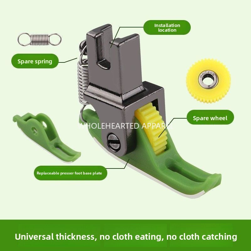 1684★  New T58N plastic roller presser foot computer flat car sewing machine zipper presser foot narrow presser foot 0.3 pressing line thickness universal