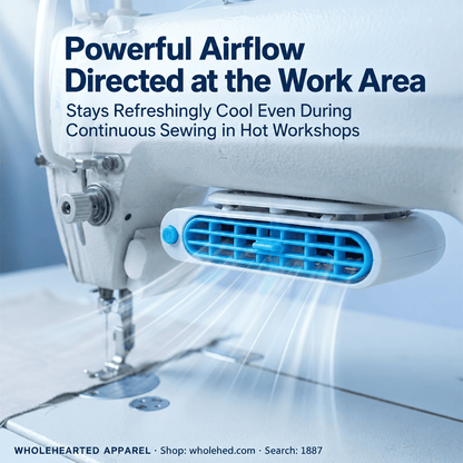 1887★ Magnetic Sewing Machine Cooling Fan with Strong Airflow for the Work Area