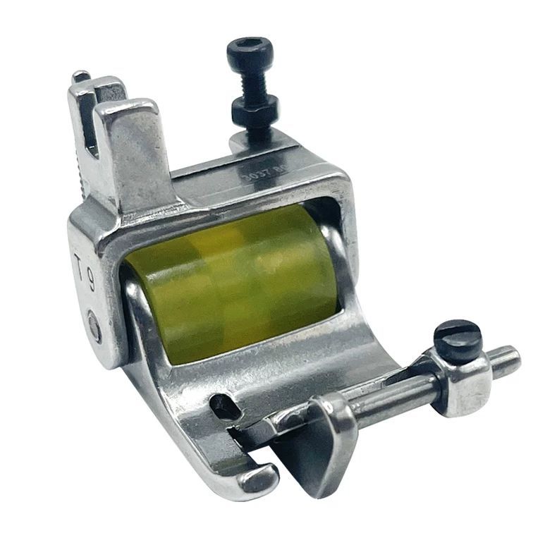 1095★  New T9 hemming roller presser foot width adjustable upper trousers collar shirt flat car does not twist wheel presser foot