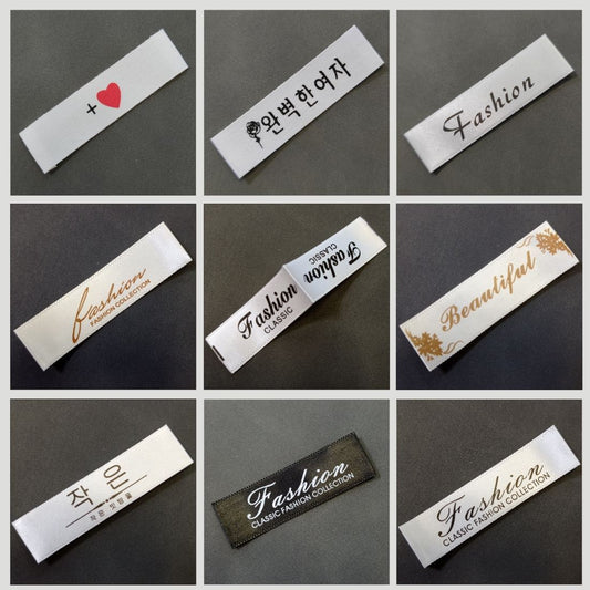 3223★ Custom clothing neck labels, logo tags, garment main labels, fabric labels, and ribbon labels (minimum order \$30 for 1,000 pieces)