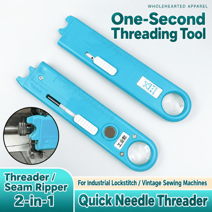 1059★ New Arrivals 2 | More Options | Universal Quick Needle Threader with Seam Ripper for Industrial and Vintage Home Sewing Machines.