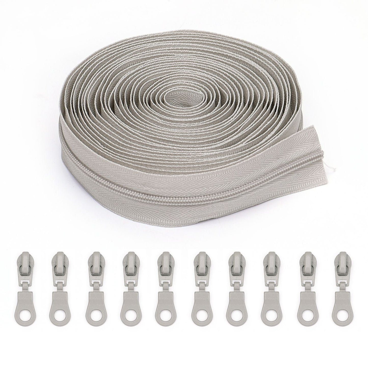 3071  Zipper No. 3 is wearing a solid color nylon set, luggage zipper, various packages 4.5 meters + 10 color Jitong heads = 1 pack