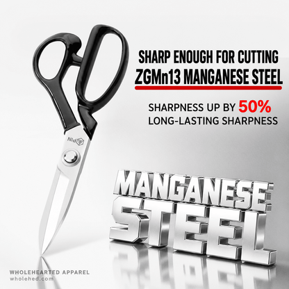 1701★ Large Tailor Scissors for Thick Fabric, Sewing, Garment Cutting, Home & Industrial Use.