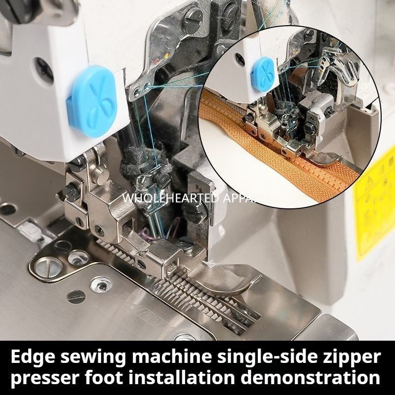 1733★ Four Thread Overlock Machine Narrow Seam Presser Foot Single Side Left Right Adjustable Serger Presser Foot Four Thread Compatible Sewing Accessory★