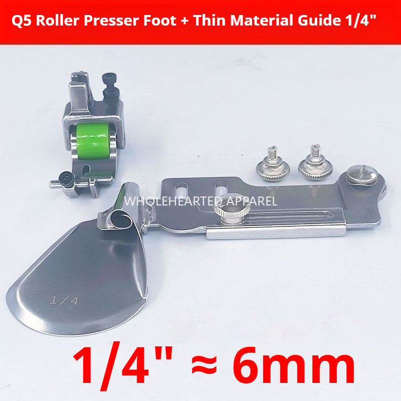 1787★ New Adjustable Q5 Roller Hem Presser Foot for Computerized Sewing Machine, Smooth Stitching★