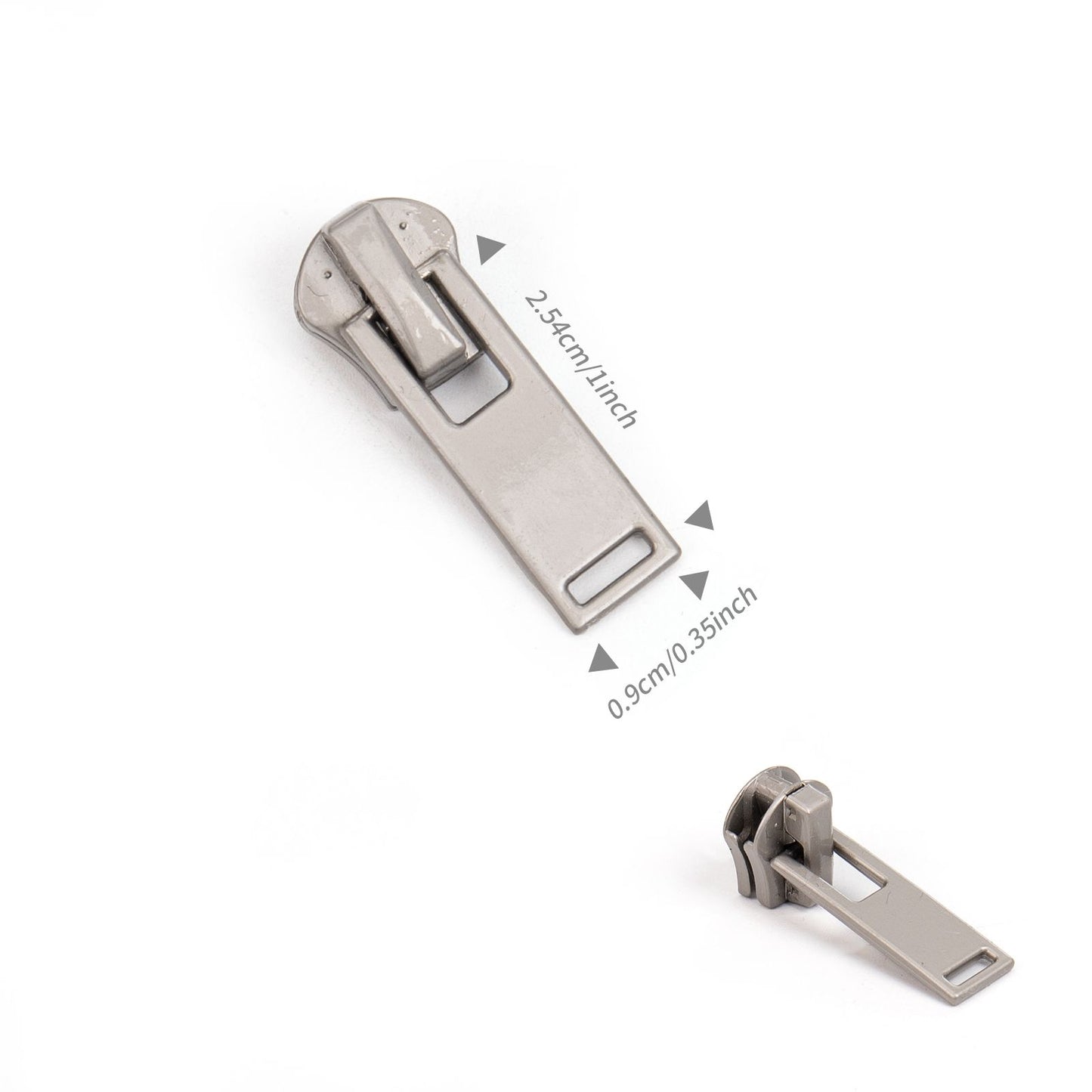 3109  Zipper No. 5 metal positive wear slider head pearl hanging white gun color zipper head multi-shaped lanyard